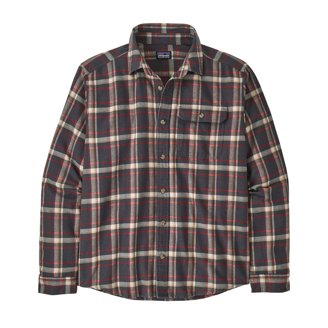 M's L/S Lw Fjord Flannel Shirt - Major: Ink Black - Blogside