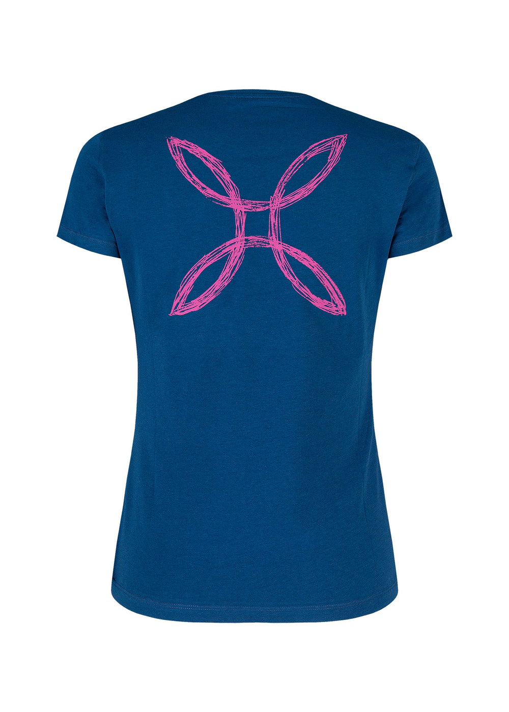 Pencil Logo T-Shirt Woman - Deep Blue/Intense Violet (8707) - Blogside
