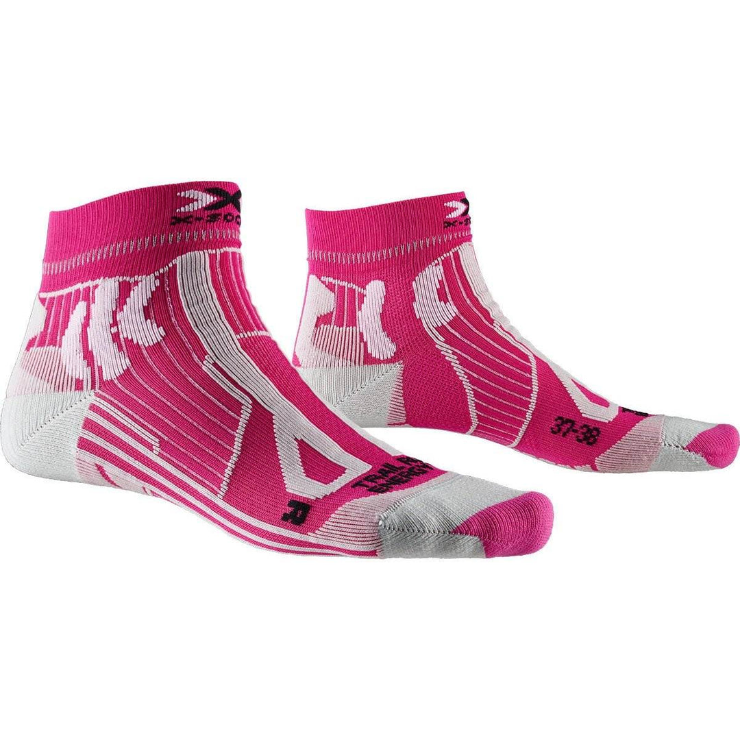 Trail Run Energy 4.0 W Socks - Flamingo Pink/Pearl Grey - Blogside