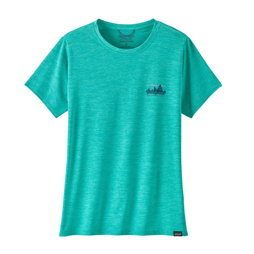 W's Cap Cool Daily Graphic Shirt - 73 Skyline: Subtidal Blue X-Dye - Blogside