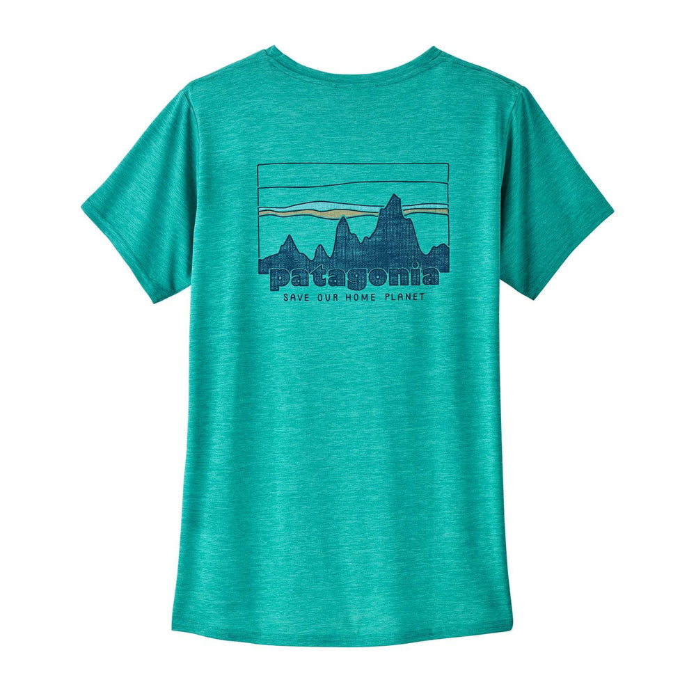 W's Cap Cool Daily Graphic Shirt - 73 Skyline: Subtidal Blue X-Dye - Blogside